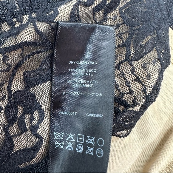 Bebe Women’s size Small Black One Shoulder Lace Overlay Lined Dress - Picture 12 of 14